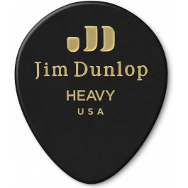 Dunlop Медиатор  485R03HV Genuine Celluloid Black Tear Drop Guitar Pick 485R-03-HV