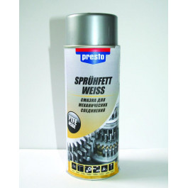 Presto Аэрозольное масло для механических соединений Presto Spruhfett Weiss, 400мл (217791)