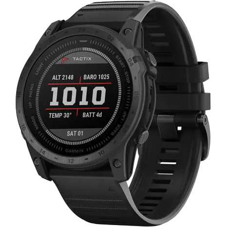 Garmin Tactix 7 Standard Edition Premium Tactical GPS Watch with Silicone Band (010-02704-00/01) - зображення 1