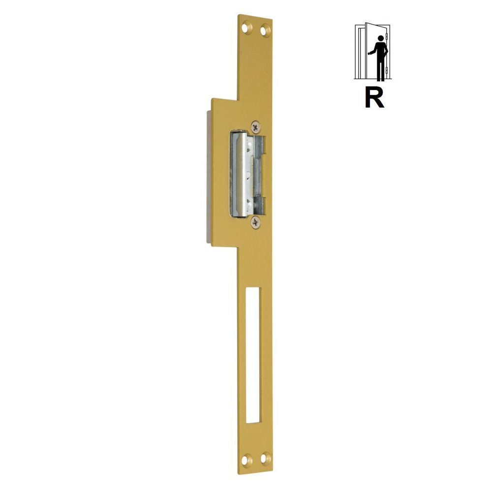 Eff-Eff 165 LAP (-------16501-05) (GOLD R) Запорная накладка для электрозащелки 44х250х2,5 мм - зображення 1