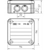 OBO Bettermann Коробка кабельна розподільча із вводами T60 114х114х57 IP65 (2007061) - зображення 2