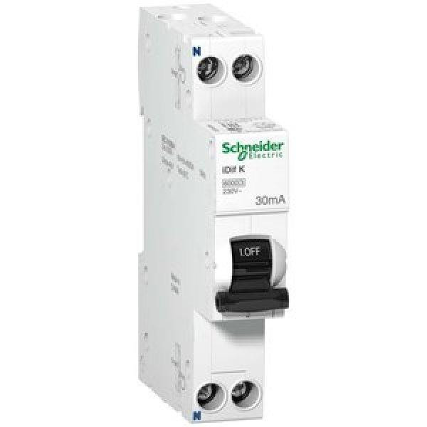 Schneider Electric iDif K 16A, C, 1P+N, 6 kA, 30 mA, AC (A9D63616) - зображення 1
