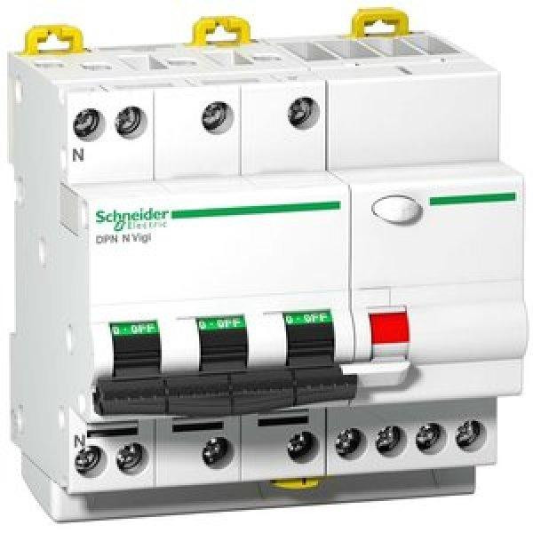 Schneider Electric 32A 300mA 6кА 4 полюса тип C тип Asi (A9D33732) Acti9 iDPN N Vigi - зображення 1