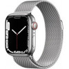 Apple Watch Series 7 GPS + Cellular 45mm Silver Stainless Steel Case with Silver Milanese Loop (MKJE3) - зображення 1