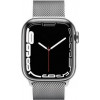 Apple Watch Series 7 GPS + Cellular 45mm Silver Stainless Steel Case with Silver Milanese Loop (MKJE3) - зображення 2