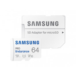 Samsung 64 GB microSDXC UHS-I U1 V10 Pro Endurance 2022 + SD adapter MB-MJ64KA
