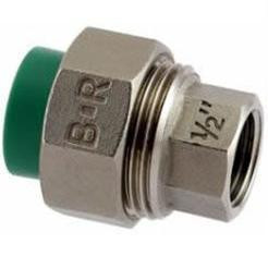 Banninger Соединитель с американкой, PP-R, D=32 мм x 1, В, зеленый (5V51084611)