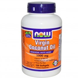Now Virgin Coconut Oil 1000 mg 120 caps