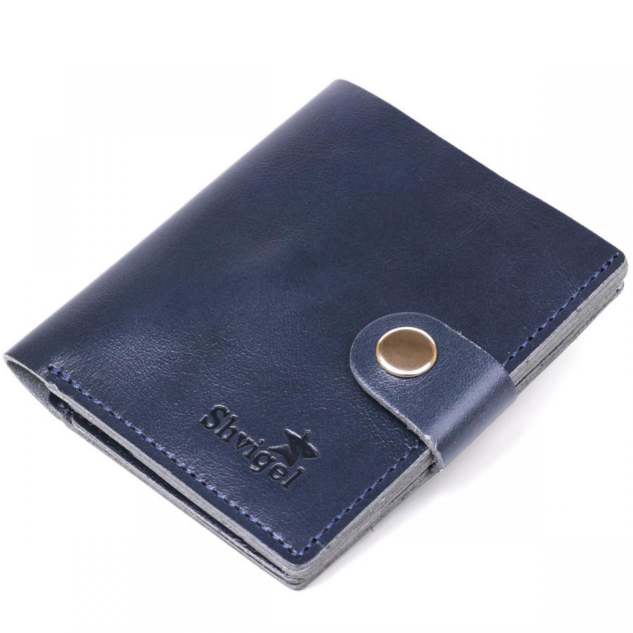 SHVIGEL Компактне стильне портмоне  16486 синє - зображення 1