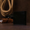 SHVIGEL Невелике шкіряне портмоне для чоловіків  16460 чорне - зображення 7