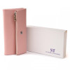 ST Leather Клатч конверт з кишенею для мобільного шкіряний жіночий  19271 Рожевий - зображення 6