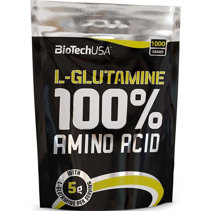 BiotechUSA 100% L-Glutamine 1000 g /200 servings/ Unflavored - зображення 1