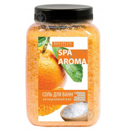 BIOTON Морская соль для ванн  Spa Aroma антицеллюлитная с эфирным маслом испанского мандарина 750 г (482309