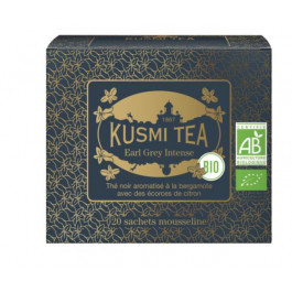 Kusmi Tea Черный чай органический  Earl Grey Intense в пакетиках 20 шт