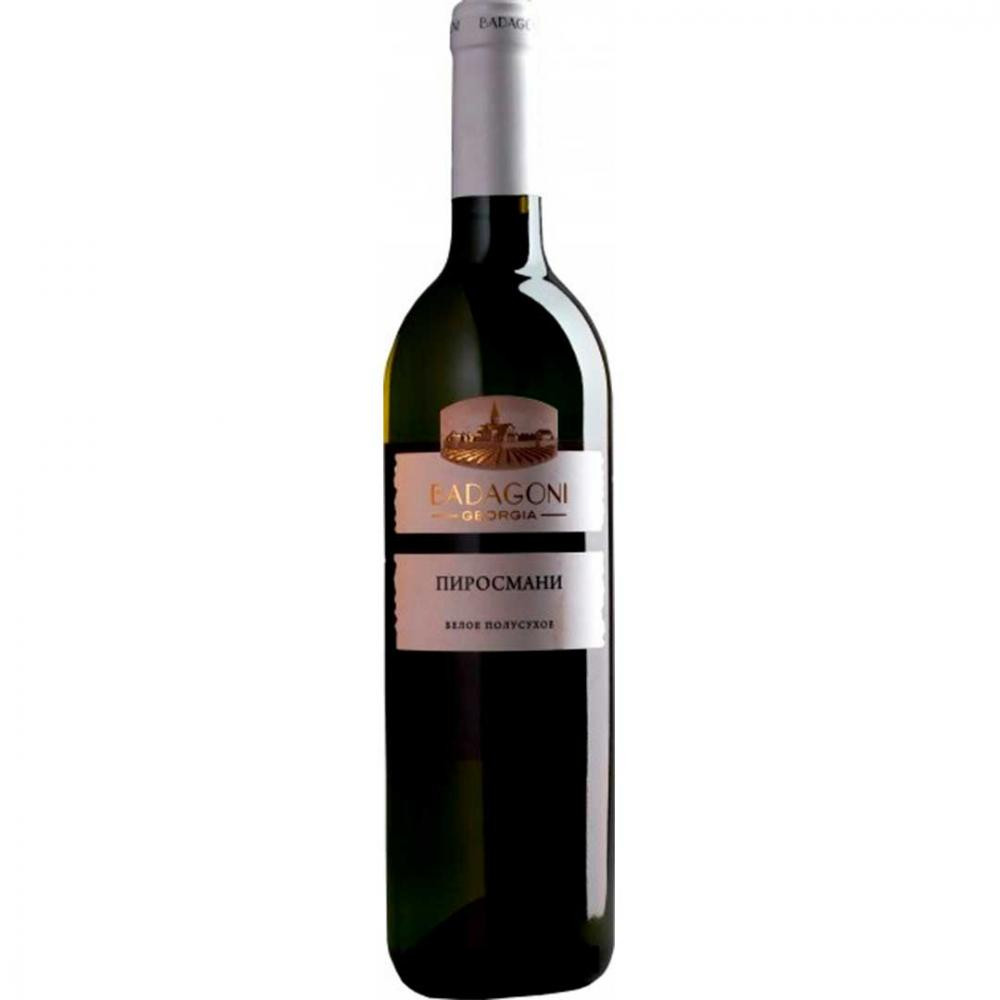 Badagoni Вино  Пиросмани белое полусухое,  0,75 л 12% (4860006040723) - зображення 1