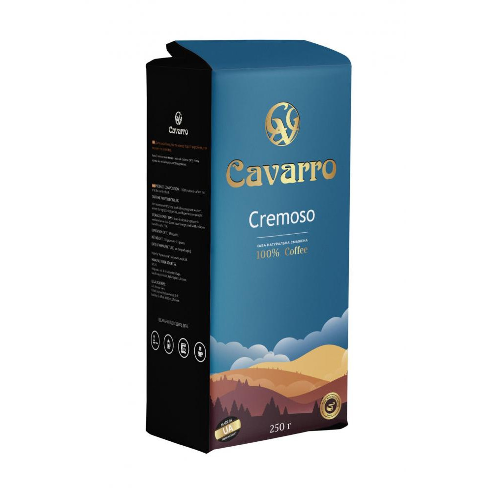 Cavarro Сremoso молотый 250 г (4820235750084) - зображення 1