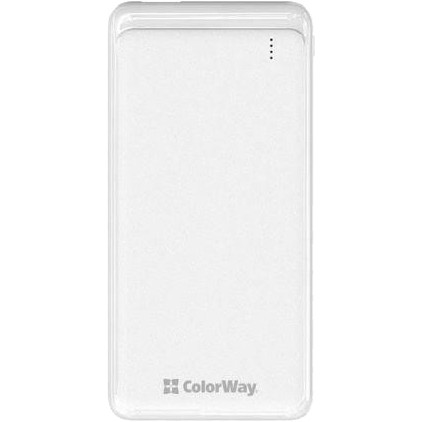 ColorWay Slim 10000mAh White (CW-PB100LPF2WT) - зображення 1