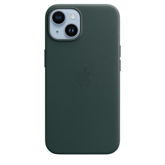 Apple iPhone 14 Leather Case with MagSafe - Forest Green (MPP53) - зображення 1