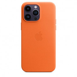 Apple iPhone 14 Pro Max Leather Case with MagSafe - Orange (MPPR3)