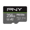PNY 256 GB microSDXC UHS-I U3 V30 A2 PRO Elite + SD Adapter P-SDU256V32100PRO-GE - зображення 1