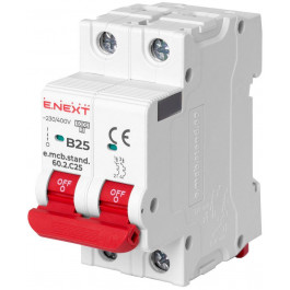   E.NEXT e.mcb.stand.60.2.B25 2р, 25А, B, 6кА (s001119)