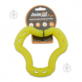 AnimAll Игрушка  Fun кольцо 6 сторон, желтое, 15 см (88211)