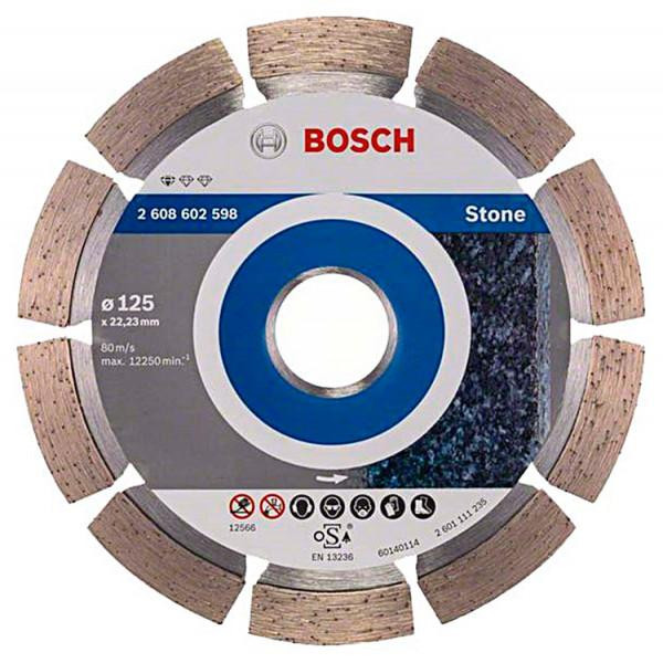 Bosch Алмазный круг отрезной (диск) по камню  125x22,23 Standard for Stone - зображення 1
