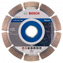 Bosch Алмазный круг отрезной (диск) по камню  125x22,23 Standard for Stone