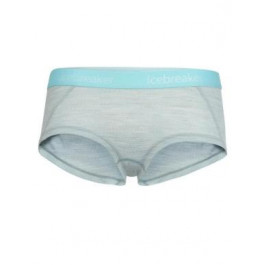   Icebreaker Sprite Hot Pants WMN L Blizzard Hthr/Aqua Splash/Stripe