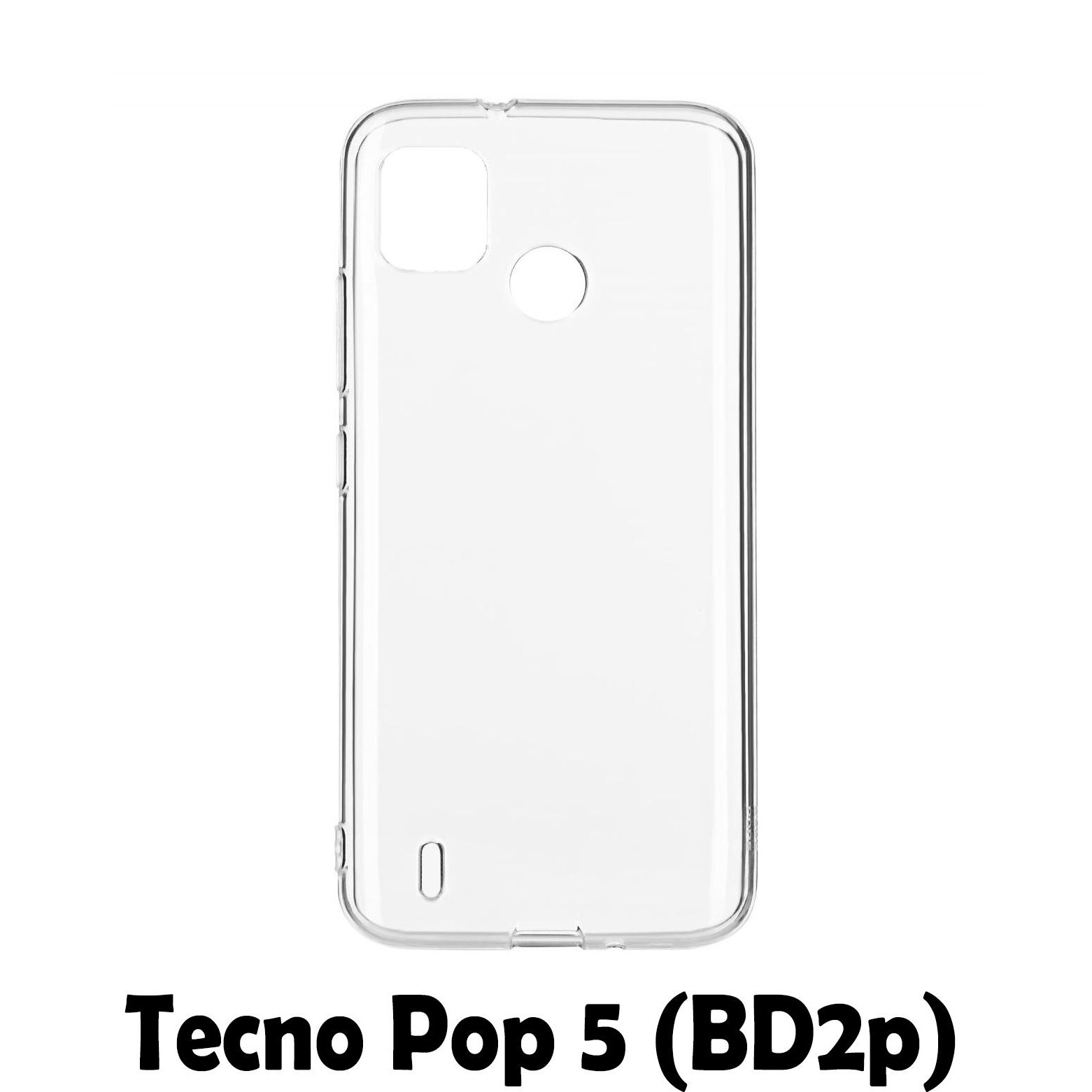 BeCover Силіконовий чохол  для Tecno Pop 5 (BD2p) 2/32Gb Transparancy (707626) - зображення 1