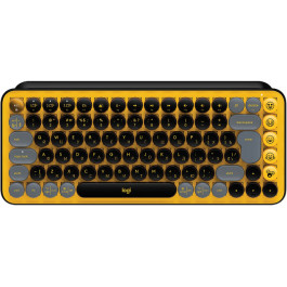 Logitech POP Keys Wireless Mechanical Keyboard Blast Yellow (920-010716)