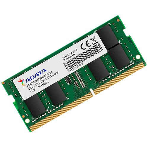 ADATA 32 GB SO-DIMM DDR4 3200 MHz (AD4S3200732G22-SGN) - зображення 1