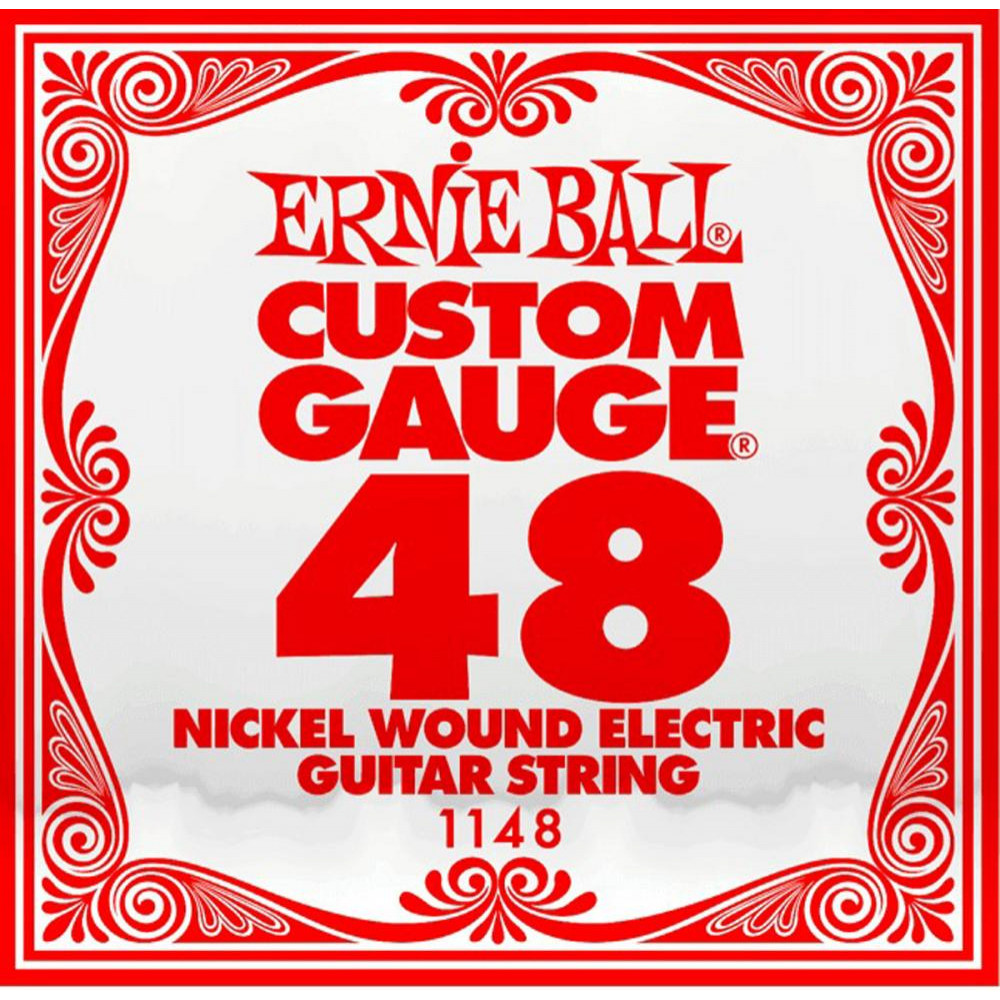 Ernie Ball Струна 1148 Nickel Wound Electric Guitar String .048 - зображення 1