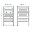IKEA LENNART Тумба с ящиками, белый (303.261.77) - зображення 3