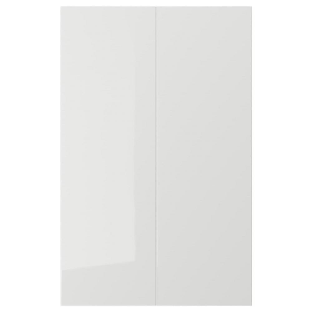IKEA для серии METOD - фасад ME 190 RINGHULT polysk jasnoszary (903.271.45) - зображення 1
