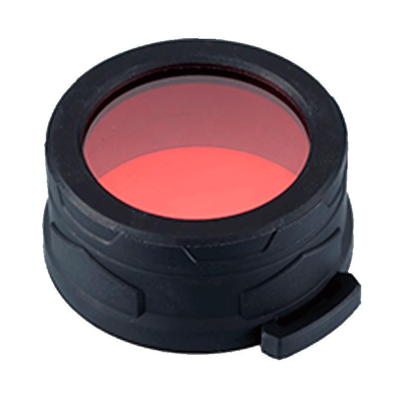 Nitecore Диффузор фильтр для фонарей  NFR65 (65мм), красный - зображення 1