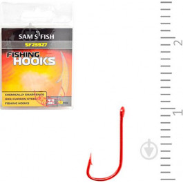   Sam's Fish Fishing Hooks Red №12 / 10pcs