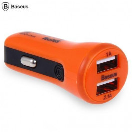 Baseus 2.1A Dual USB Car Charger Sport Orange (CCALL-CR07)