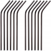 Grawe Металлические изогнутые эко трубочки  для напитков 12 шт. черные (859.3112B.C1) - зображення 2