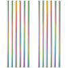 Grawe Металлические прямые эко трубочки  для напитков 12 шт. цветные (859.3112.C12) - зображення 2
