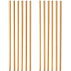 Grawe Металлические прямые эко трубочки  для напитков 12 шт. золотистые (859.3112.C11) - зображення 2