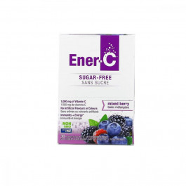 Ener-C Вітамінний напій для підвищення імунітету з вітаміном C 1000 мг, без цукру, Смак Ягід, Vitamin C, Mu