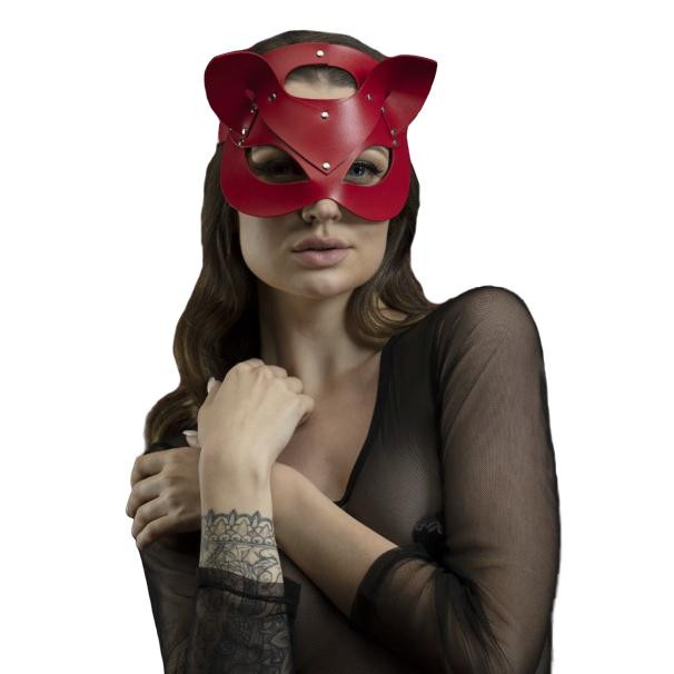 Feral Feelings Маска Кошечки Catwoman Mask, красная (7770000233434) - зображення 1