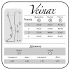 Vienax Панчохи компресійні медичні Microtrans Мікрофібра 2 клас з відкритим носком довгі  824L-BG1-4 - зображення 2