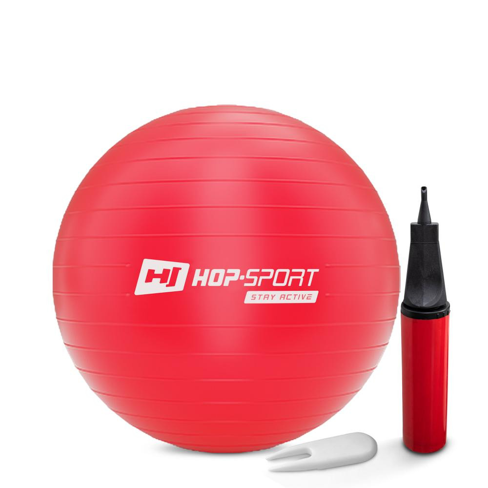 Hop-Sport 55cm Red з насосом 5902308218864 - зображення 1