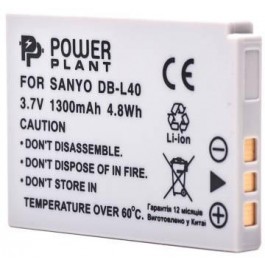 PowerPlant Aккумулятор для Sanyo DB-L40 (1300 mAh) - DV00DV1259