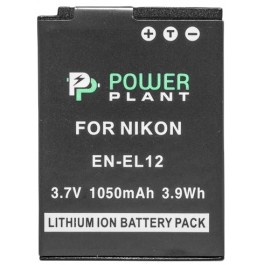 PowerPlant Aккумулятор для Nikon EN-EL12 (1050 mAh) - DV00DV1242