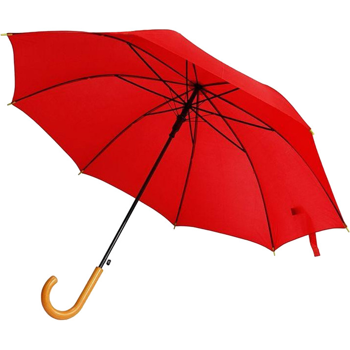 Bergamo Зонт-трость  Promo 45100-5 полуавтомат Красный (3609374905019) - зображення 1