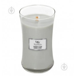 WoodWick Свеча ароматическая  Large Lavender & Cedar 609 г (5038581103068)