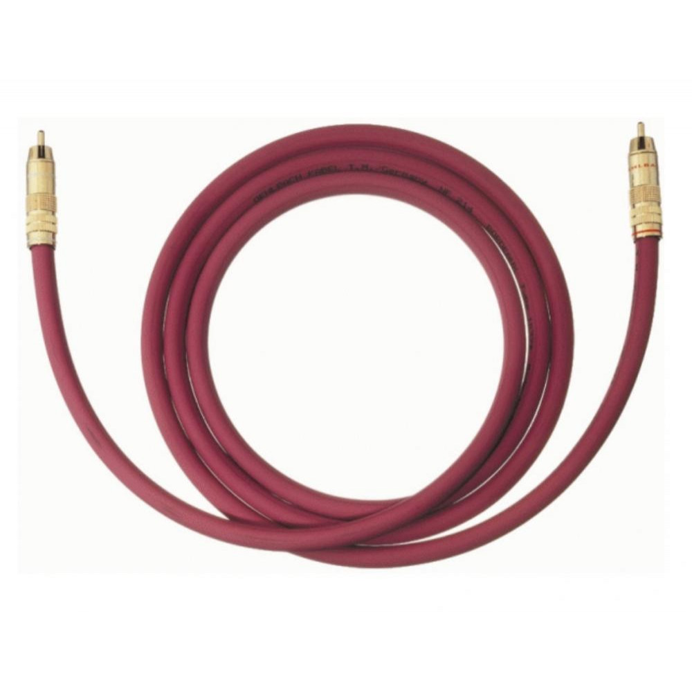 Oehlbach 2054 NF 214 Subwoofercable 2,00m bordeaux - зображення 1